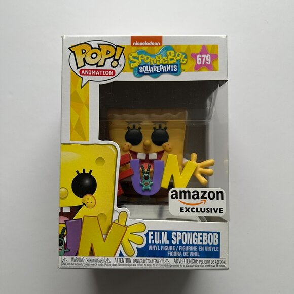 Funko Pop! SpongeBob SquarePants: F.U.N. Spongebob Amazon Exclusive Vinyl Figure - Picture 1 of 6